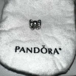 Pandora Big silver bow charm